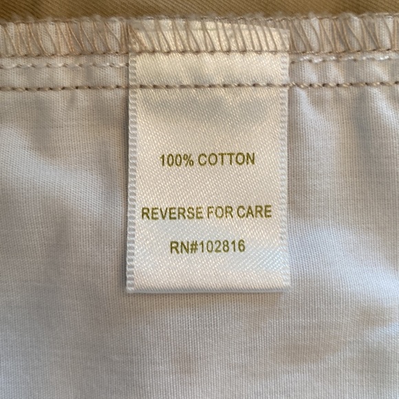 Garnet Hill Lightweight Cotton Khaki Shorts - Picture 5 of 7